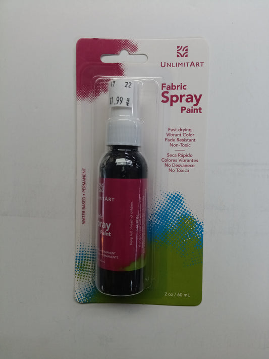 SPRAY PAINT FABRIC BLACK WATER BASED PERMANENT