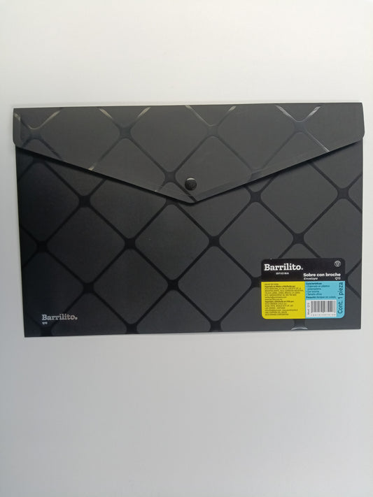 SOBRE PLASTICO OFICIO CON BROCHE LGL