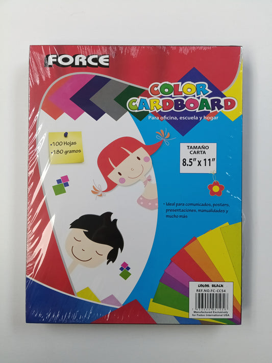 Black Cardboard Letter 100pk