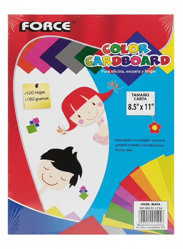 Color Cardboard | Black | 100 pk