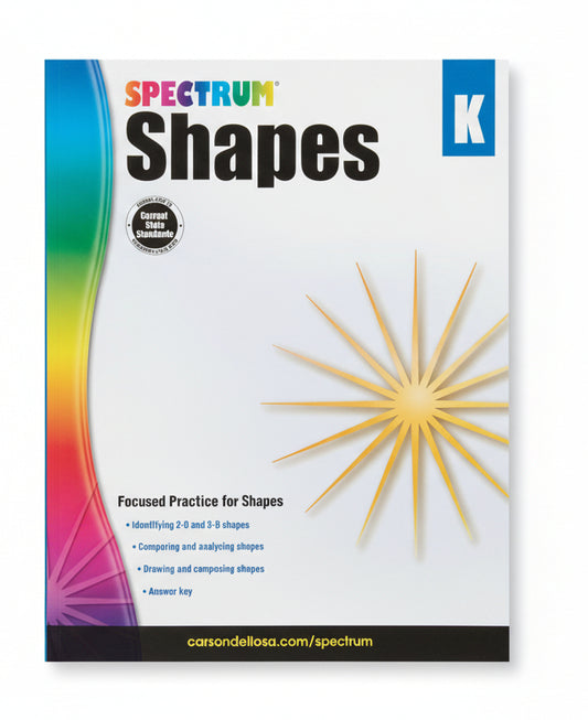 Spectrum Shapes Workbook | Grade K | Paperback