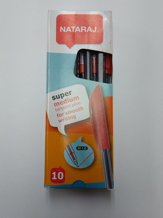 BOL NATARAJ SUPER MED RED 10 CJ 1.0M