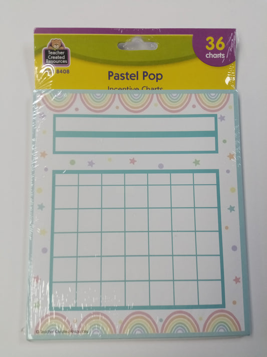 PASTEL POP INCENTIVE CHARTS