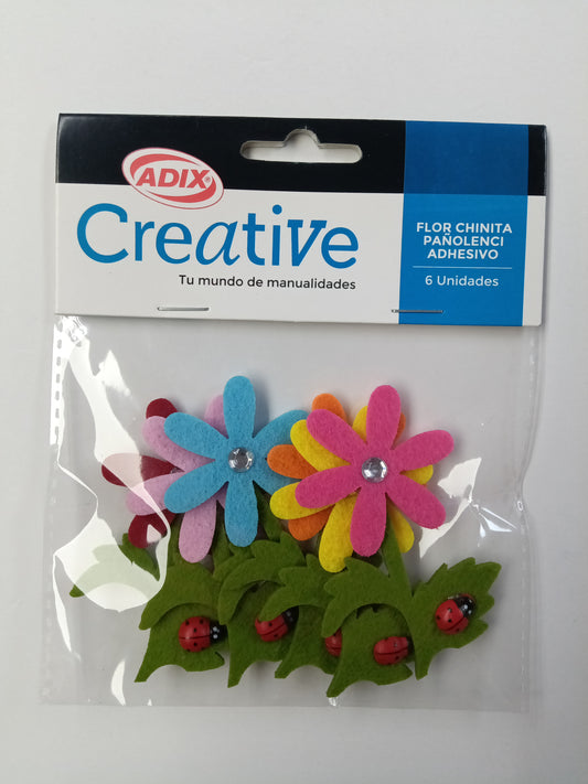 FLOR C/CHINITA PAñOLENCI 6 PCS