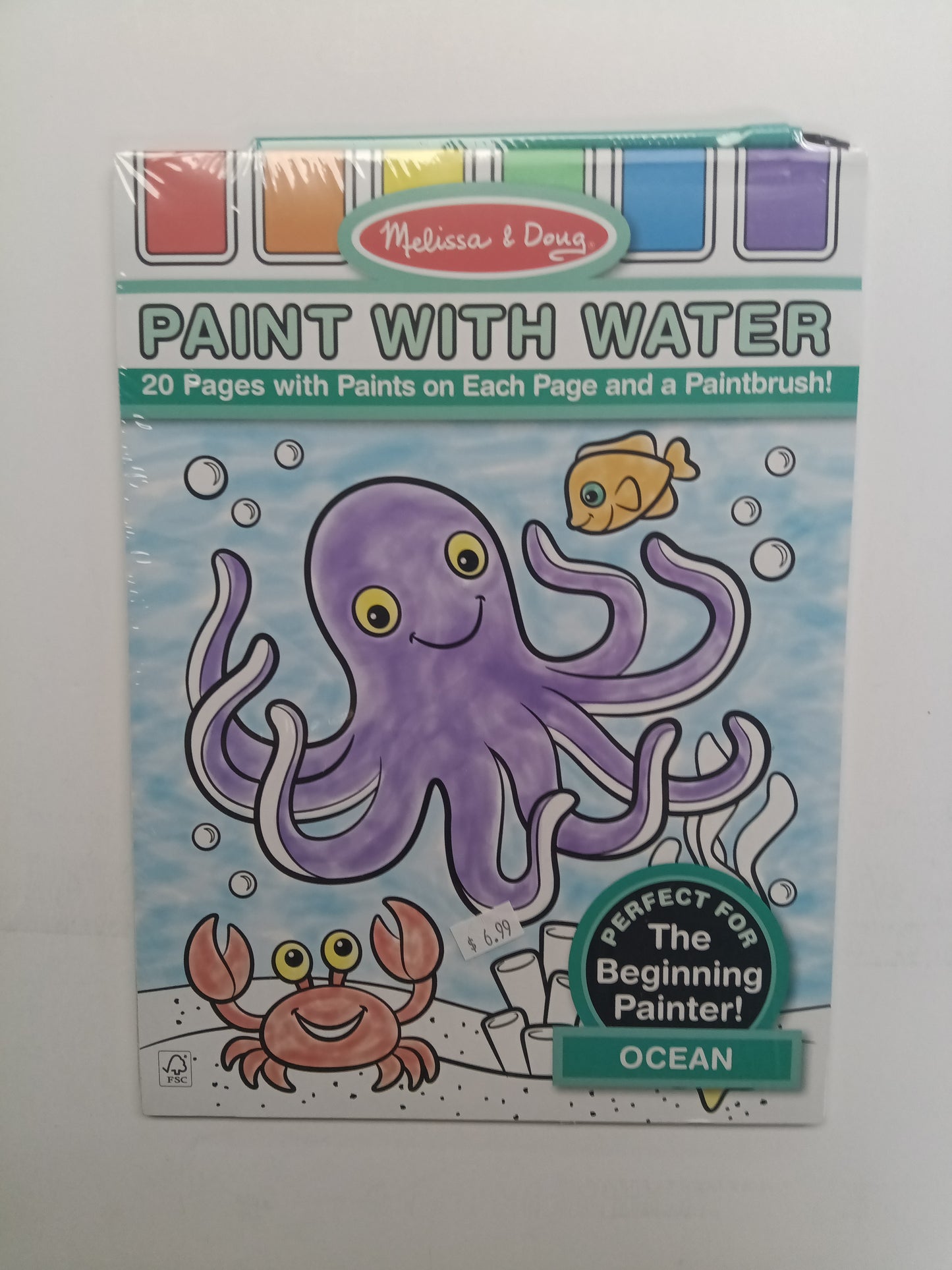 OCEAN PAINT W/WATER KID'S ART PAD