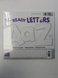 White 4-Inch Uppercase/Lowercase