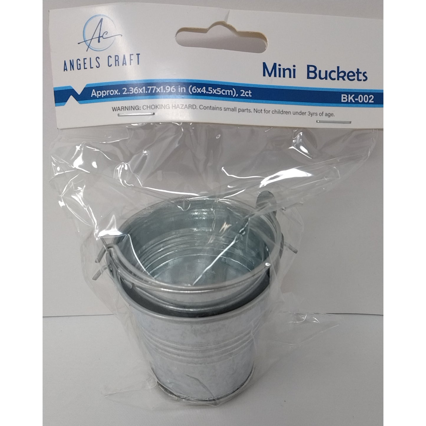 MINI CHROME BUCKET 2.36X1.77X1.96IN