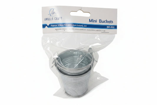 MINI CHROME BUCKET 2.36X1.77X1.96IN