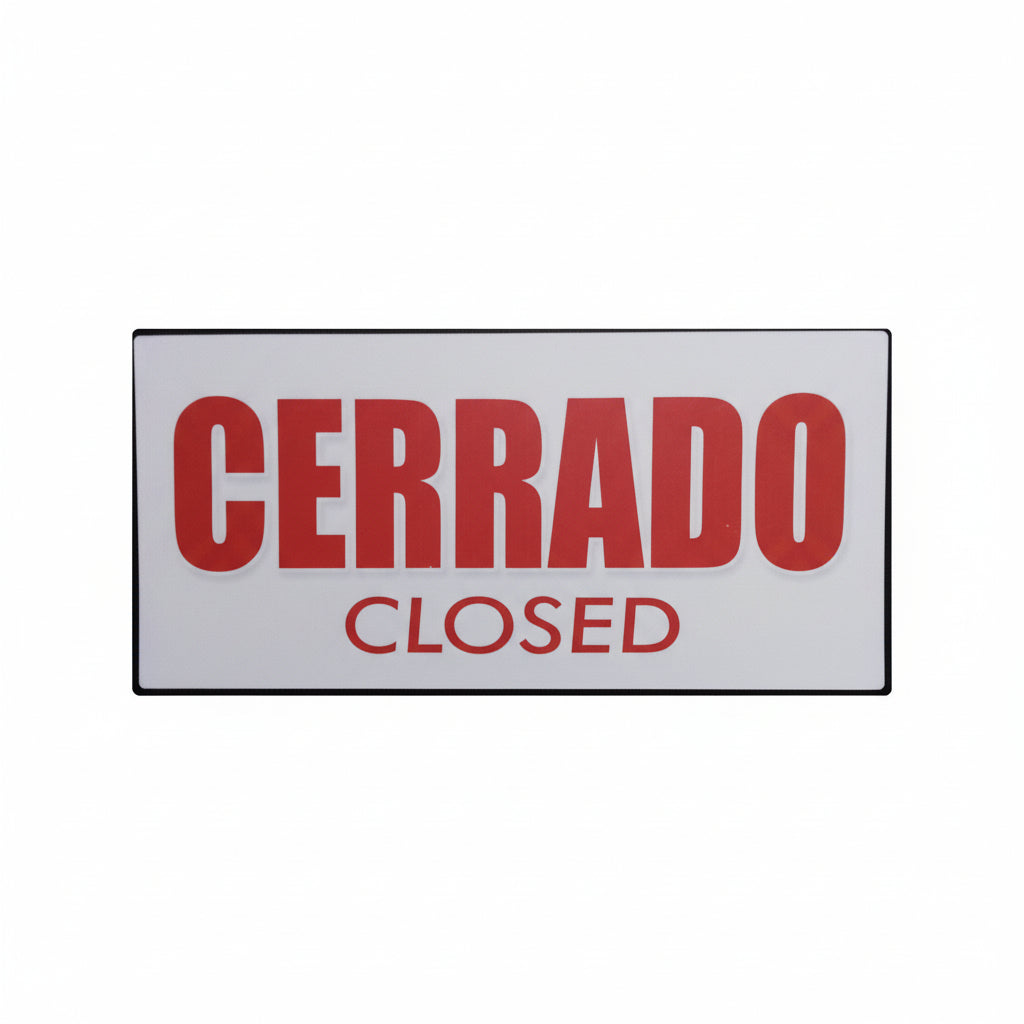 Cerrado/Closed Sign - JA Riollano