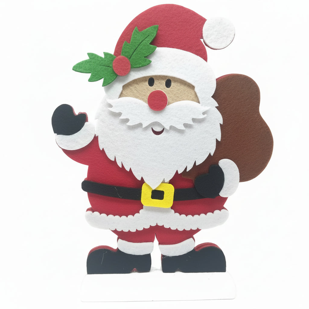 Christmas Felt Decorations Santa