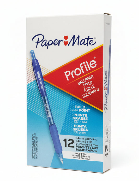 Paper Mate Profile Retract Ball Pen | Bold | Blue | Cj.12
