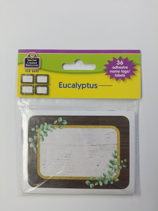 EUCALYPTUS NAME TAGS/LABELS 36PCS
