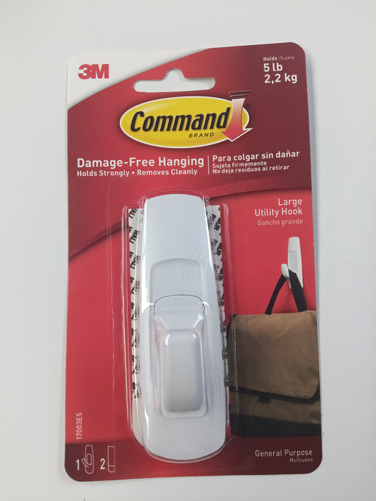 COMMAND LARGE UTILITY HOOK WHITE