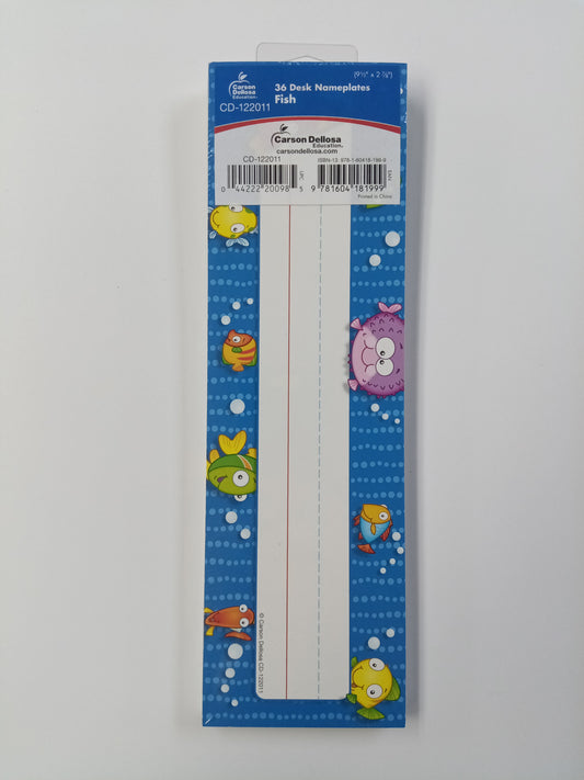 FISH NAME PLATES 36PCS