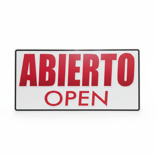 Abierto/Open Sign - JA Riollano