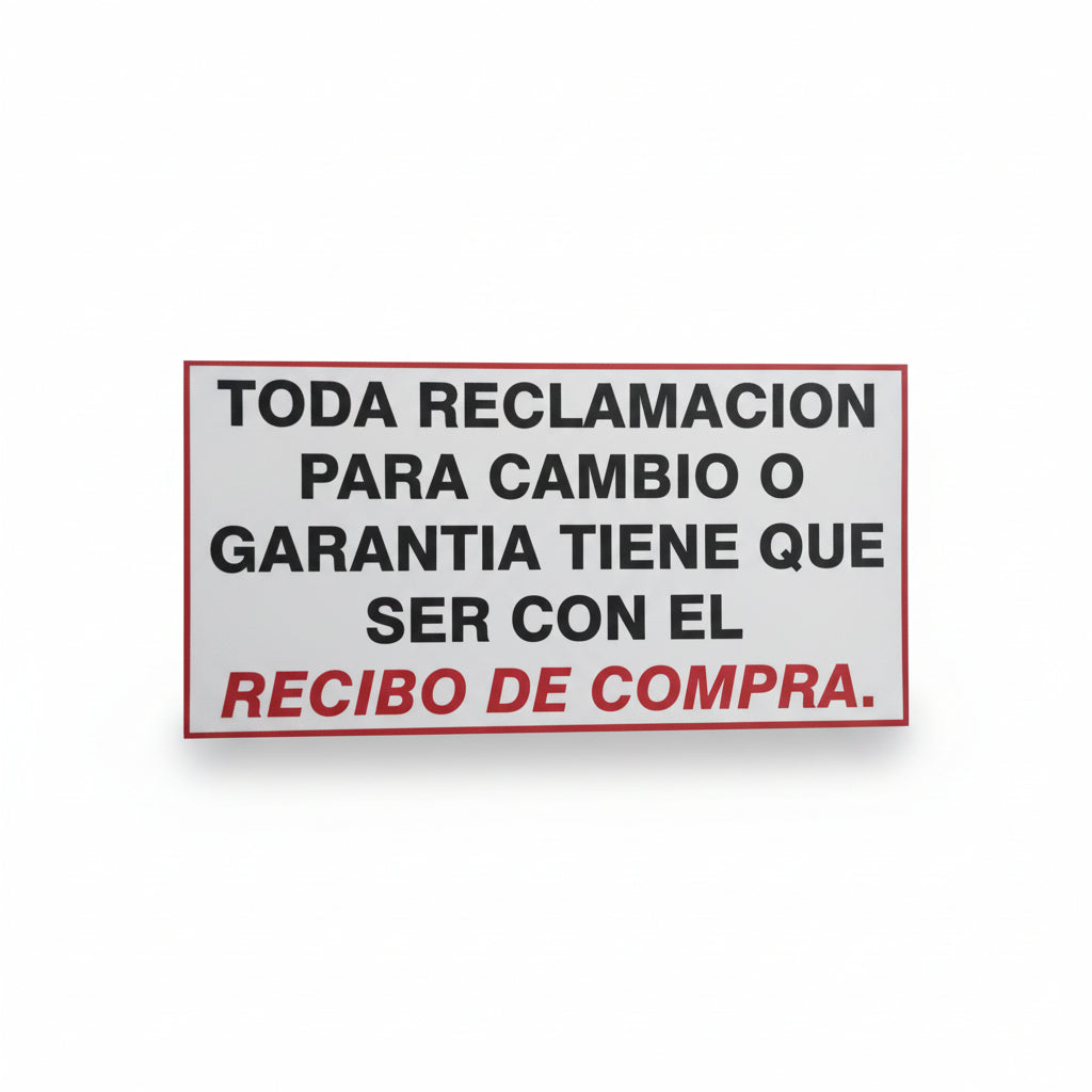 Toda Reclamacion Sign - JA Riollano