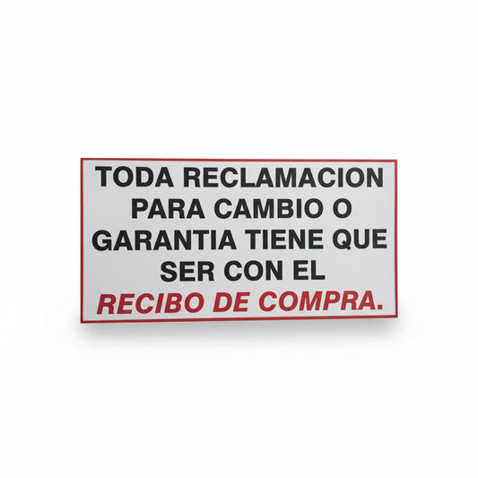 Toda Reclamacion Sign - JA Riollano
