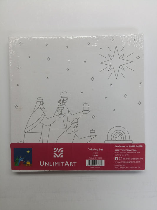 3 KINGS & BABY JESUS CANVA 10X10 KIT