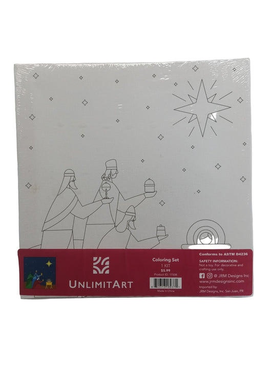 3 KINGS & BABY JESUS CANVA 10X10 KIT