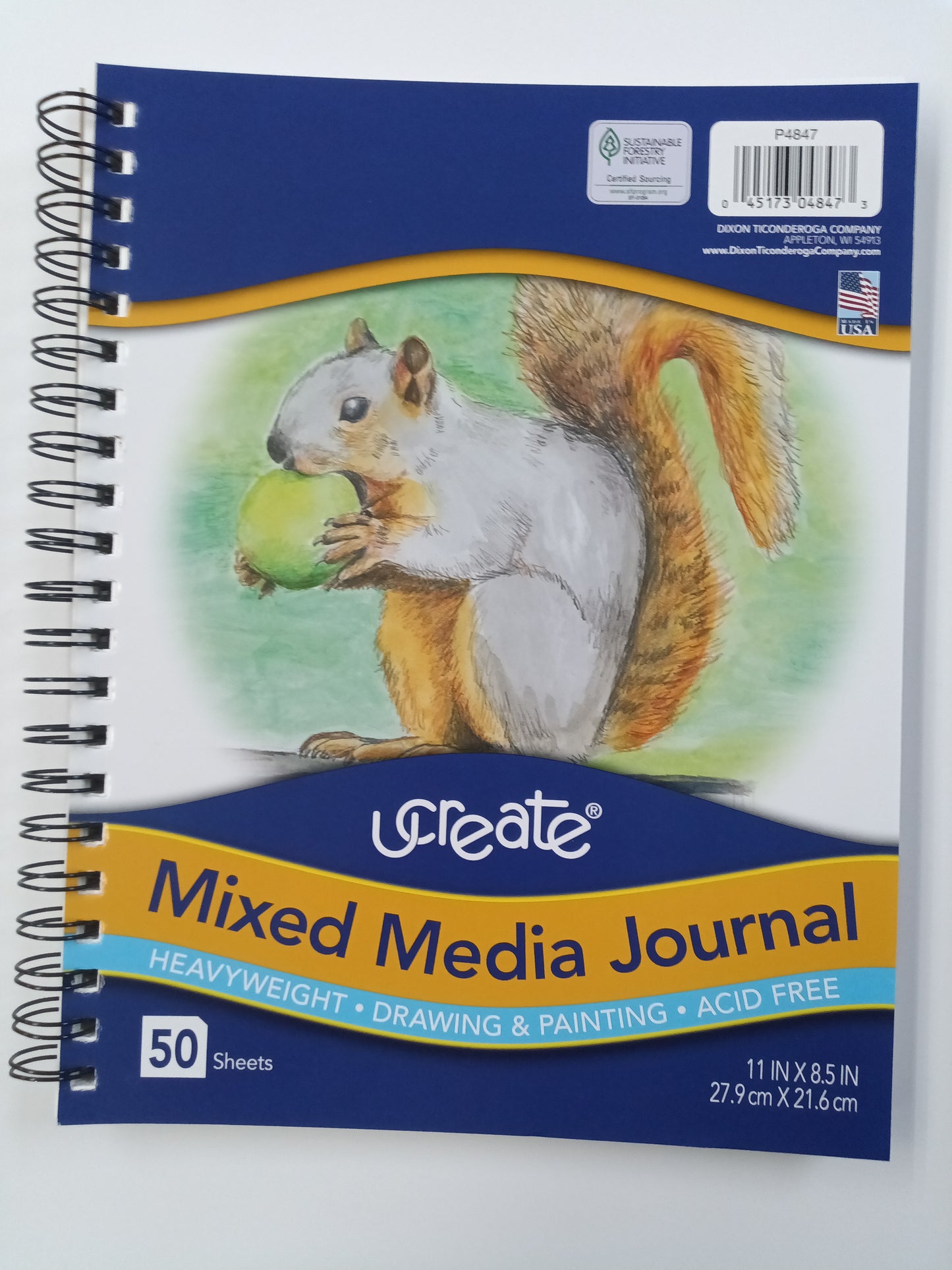 HEAVYWEIGHT DRAW/PAINT SPIRAL 11" X 8.5" 50 SHEETS