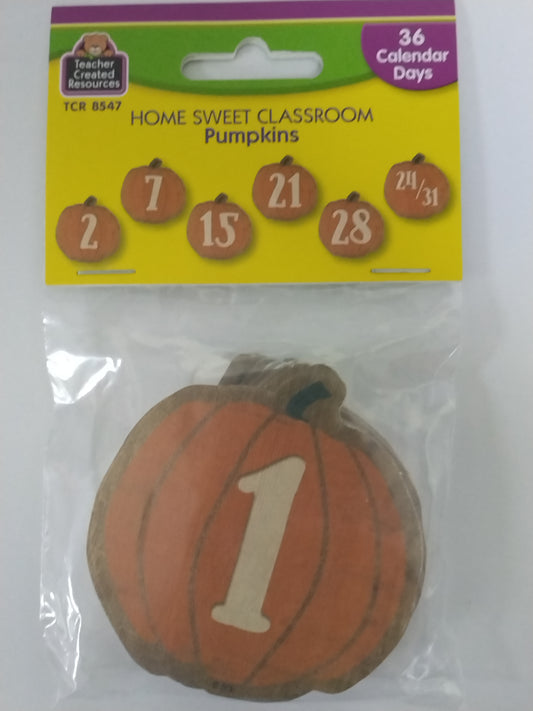 PUMPKINS HOME SWEET CALENDAR DAYS