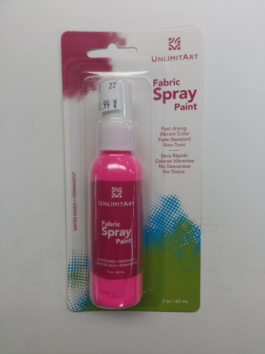 SPRAY PAINT FABRIC NEON PINK WATER BASED PERMANENT