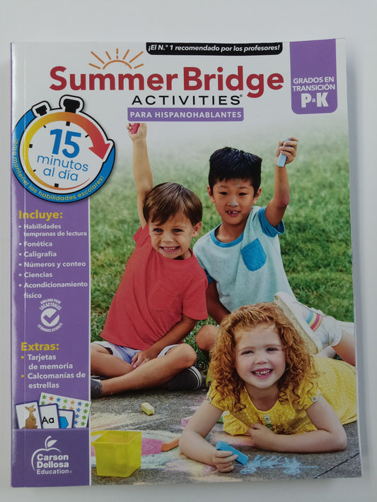 SUMMER BRIDGE ACTIVITIES SPANISH PREK-K WORKBOOK