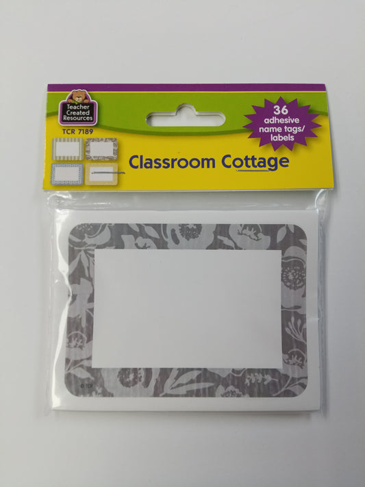 CLASSROOM COTTAGE NAME TAGS/LABELS - MULTI-PACK