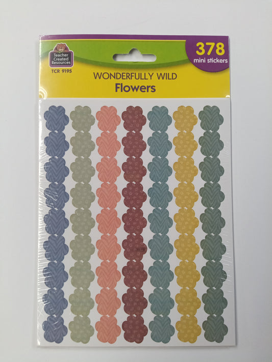 WONDERFULLY WILD FLOWERS MINI STICKERS