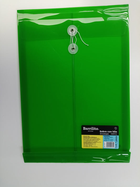 Sobre Plastico C/ Hilo Vertical LGL