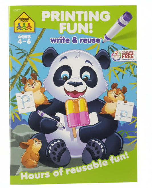 Printing Fun! Write & Reuse Workbook