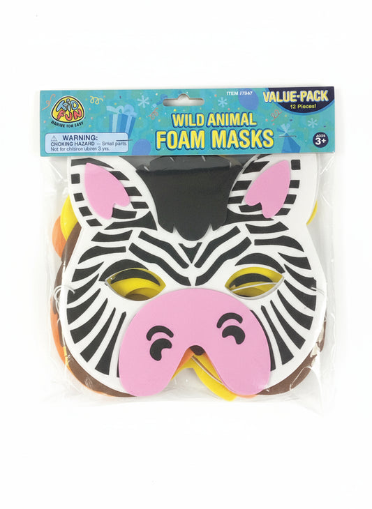 WILD ANIMAL FOAM MASKS