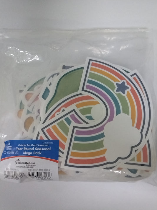 YEAR-ROUND SEASONAL MEGA PACK CUTOUTS 150PCS