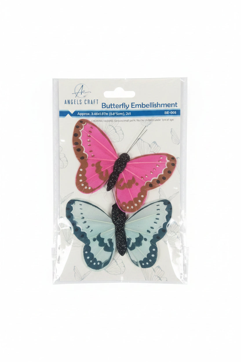 BUTTERFLY EMBELLISHMENT 2PCS