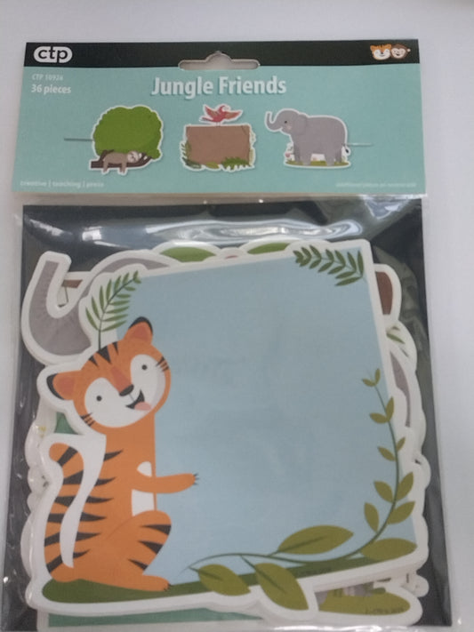 JUNGLE FRIENDS 6" CUT-OUTS