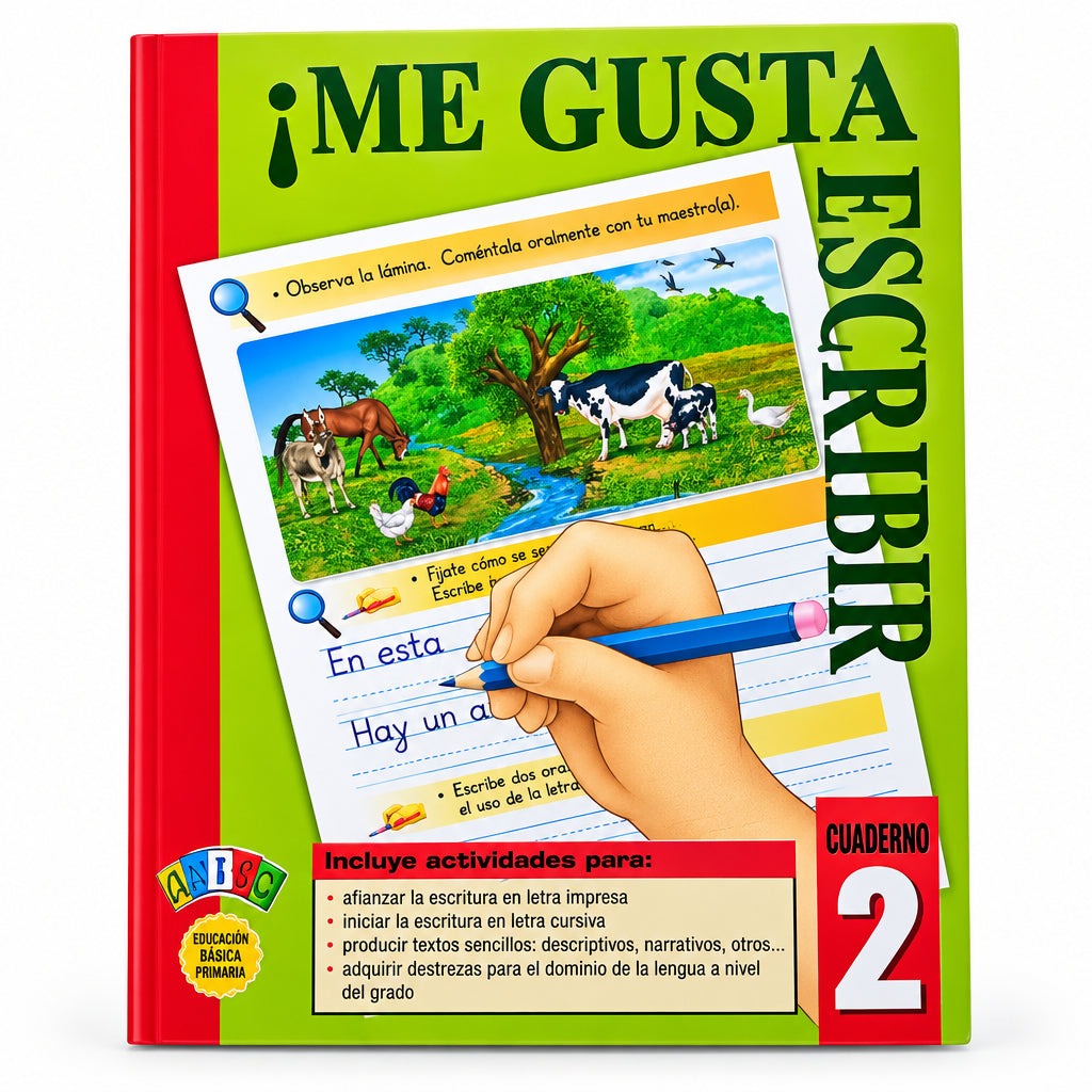 Cuaderno ¡Me Gusta Escribir! 2 - 2do Grado