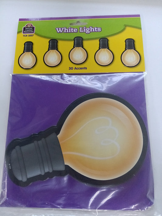 WHITE LIGHT ACCENTS 30 PCS