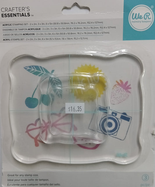 ACRYLIC BLOCK SET 3PCS