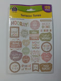 TERRAZZO TONES STICKERS 120PCS
