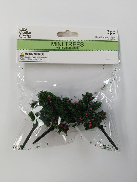 TREE CRAFT MINI ROUND FRUIT 2'' 3PCS