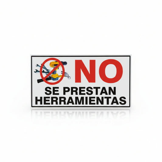 No se prestan herramientas - JA Riollano