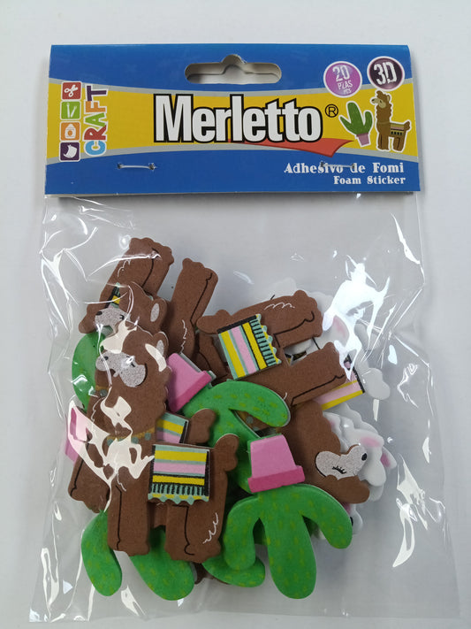 FORMAS FOAMY LLAMAS/CACTUS 20PCS