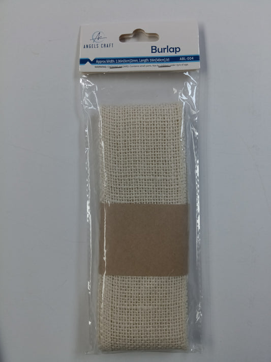 BURLAP FABRIC-BONE