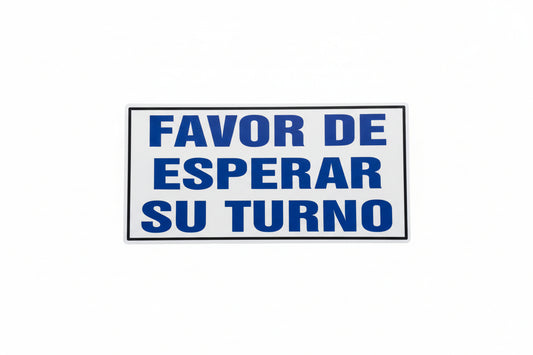 Favor de Esperar su Turno - JA Riollano