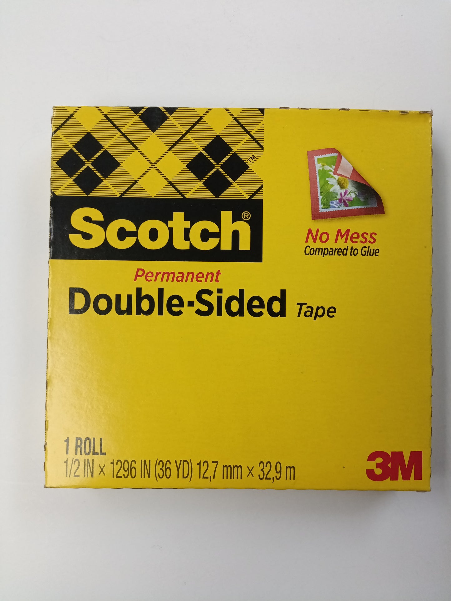 Double Stick Tape 1/2"x36" YD GDE