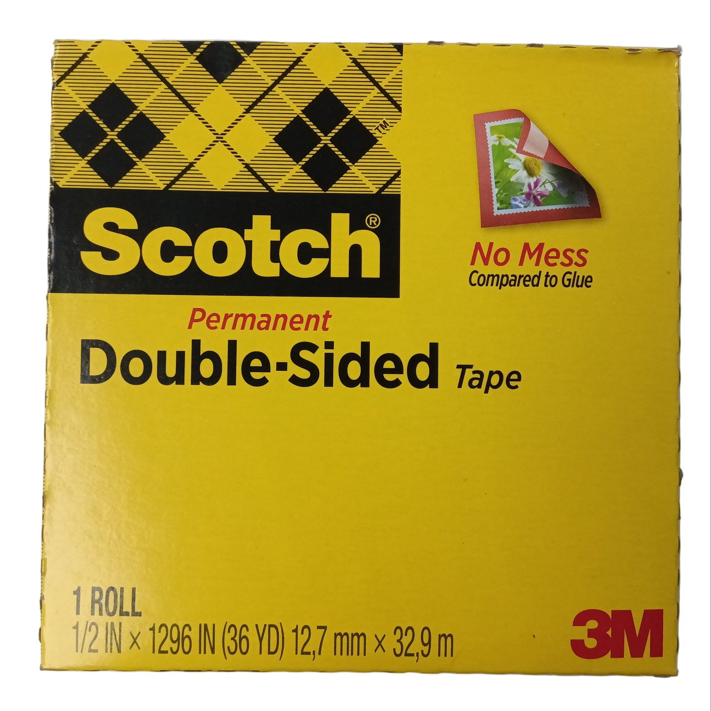 Double Stick Tape 1/2"x36" YD GDE