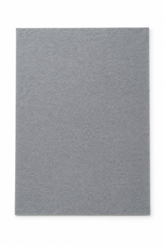 Silver Gray Fielt Sheet 9x12
