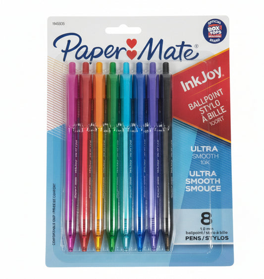 Paper Mate INKJOY | 100 | RT | Medium | 1.0mm | Asst. Pqt. 8