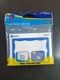 Name Badge Blue Border