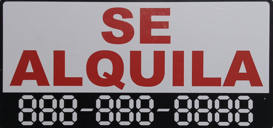 SE ALQUILA SIGN